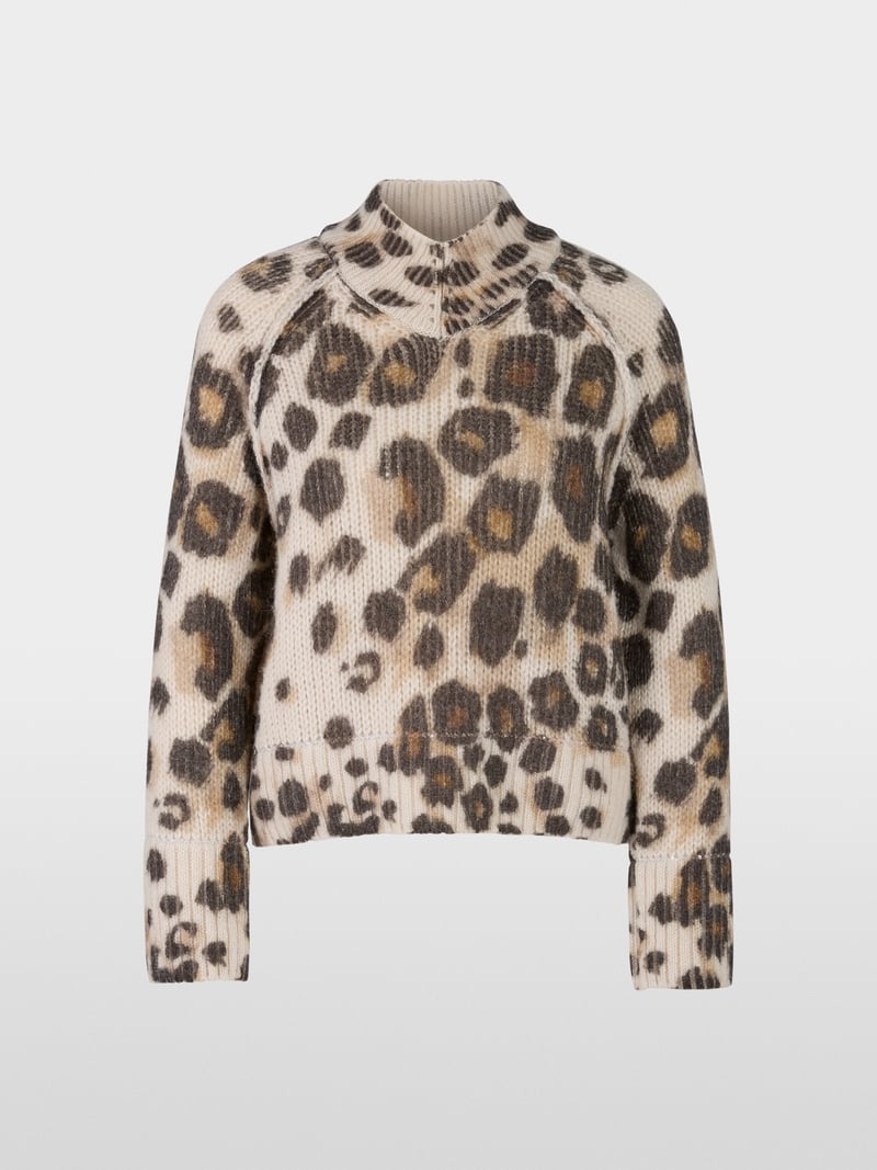 Marc Cain leopard print sweater Zc41.18 m33