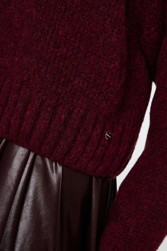 Marc Cain stand up collar sweater Zc41.61 m07