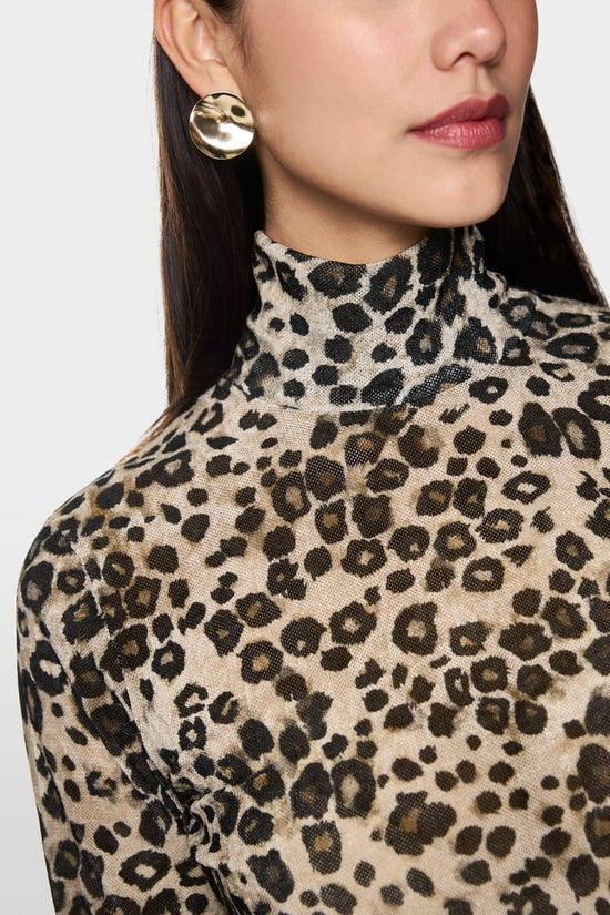 Marc Cain leopard print top Zc48.54 j21