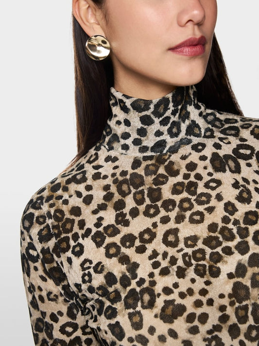 Marc Cain leopard print top Zc48.54 j21