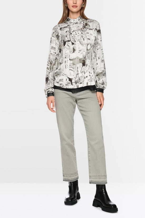 Marc Cain city print top Zc51.21 w75