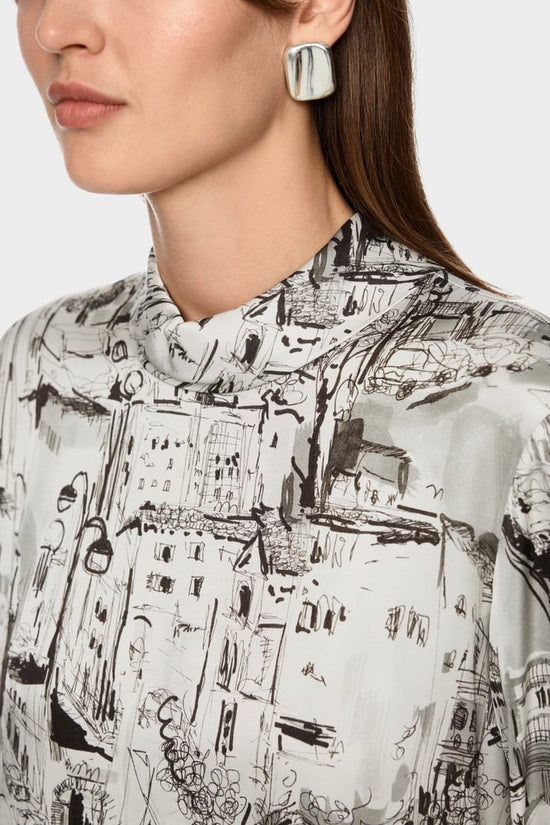 Marc Cain city print top Zc51.21 w75