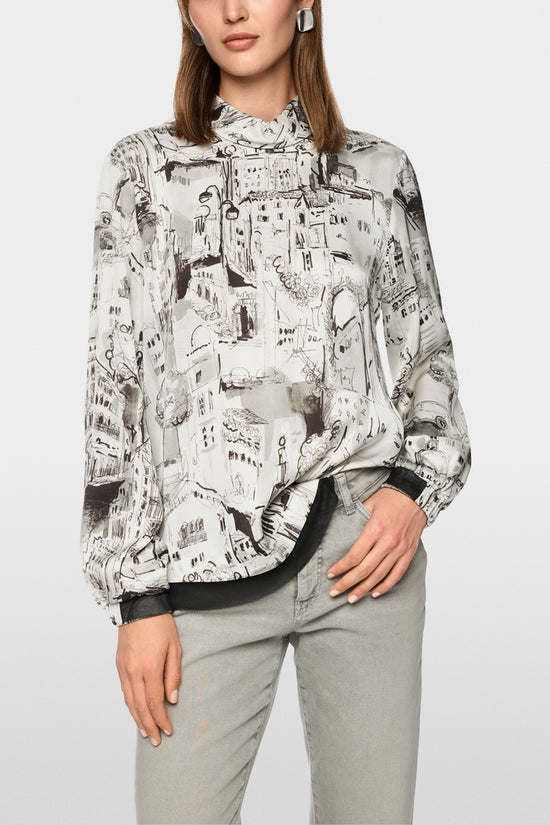 Marc Cain city print top Zc51.21 w75
