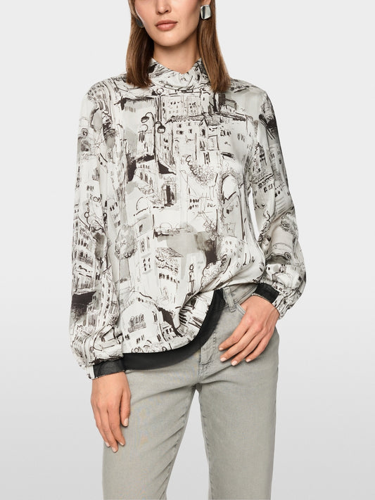 Marc Cain city print top Zc51.21 w75