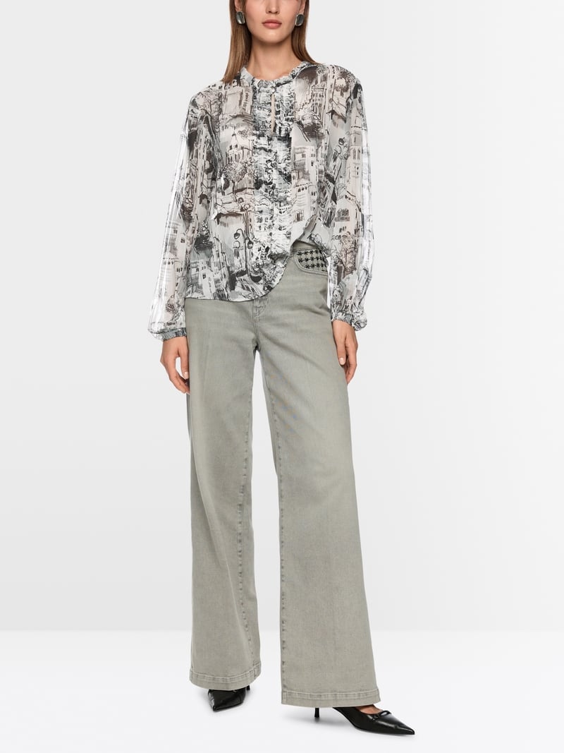 Marc Cain print blouse Zc51.22 w74