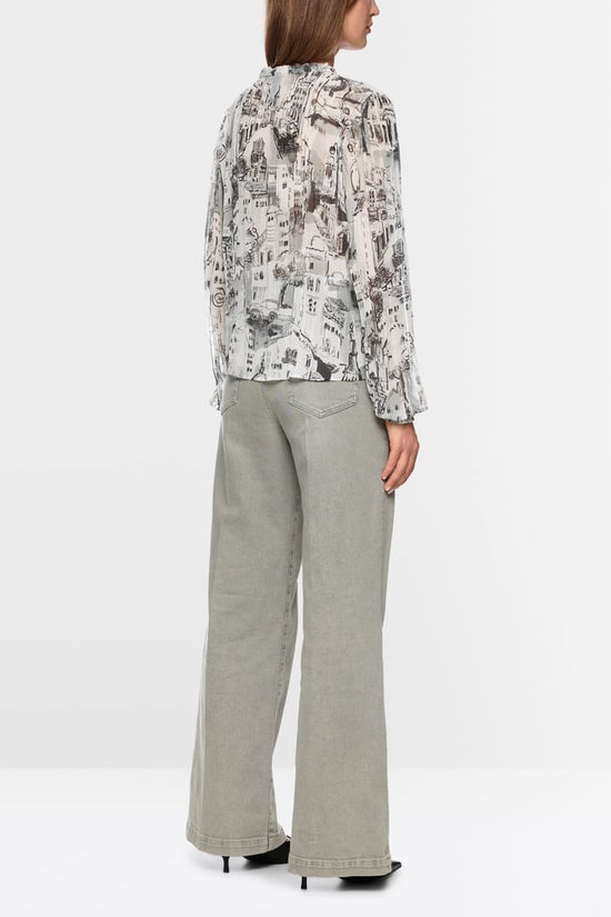 Marc Cain print blouse Zc51.22 w74