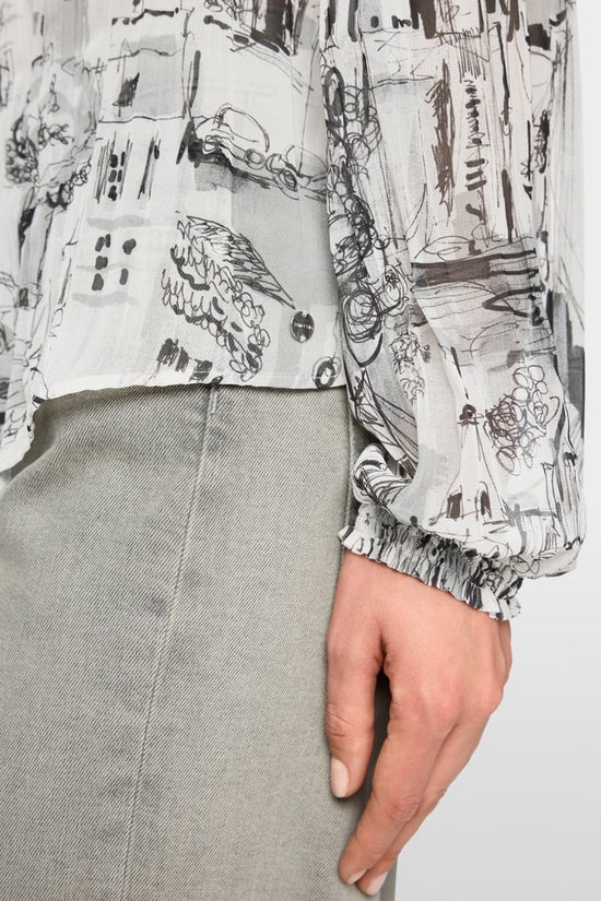 Marc Cain print blouse Zc51.22 w74