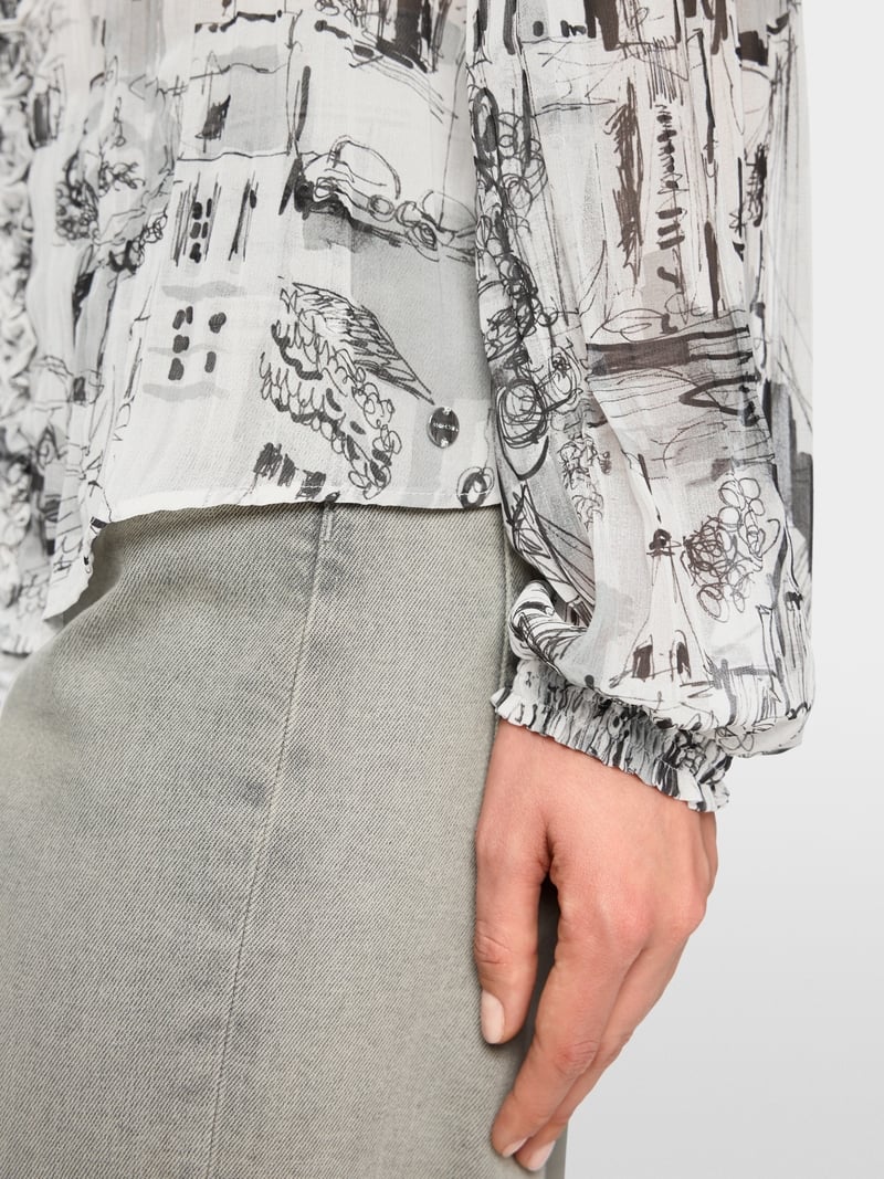 Marc Cain print blouse Zc51.22 w74
