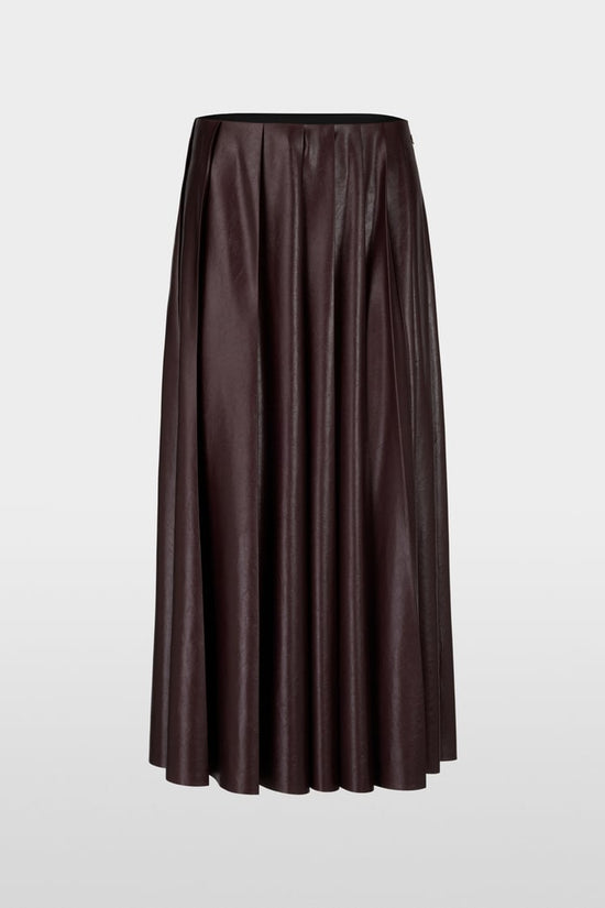 Marc Cain faux leather pleated skirt Zc71.13 w50
