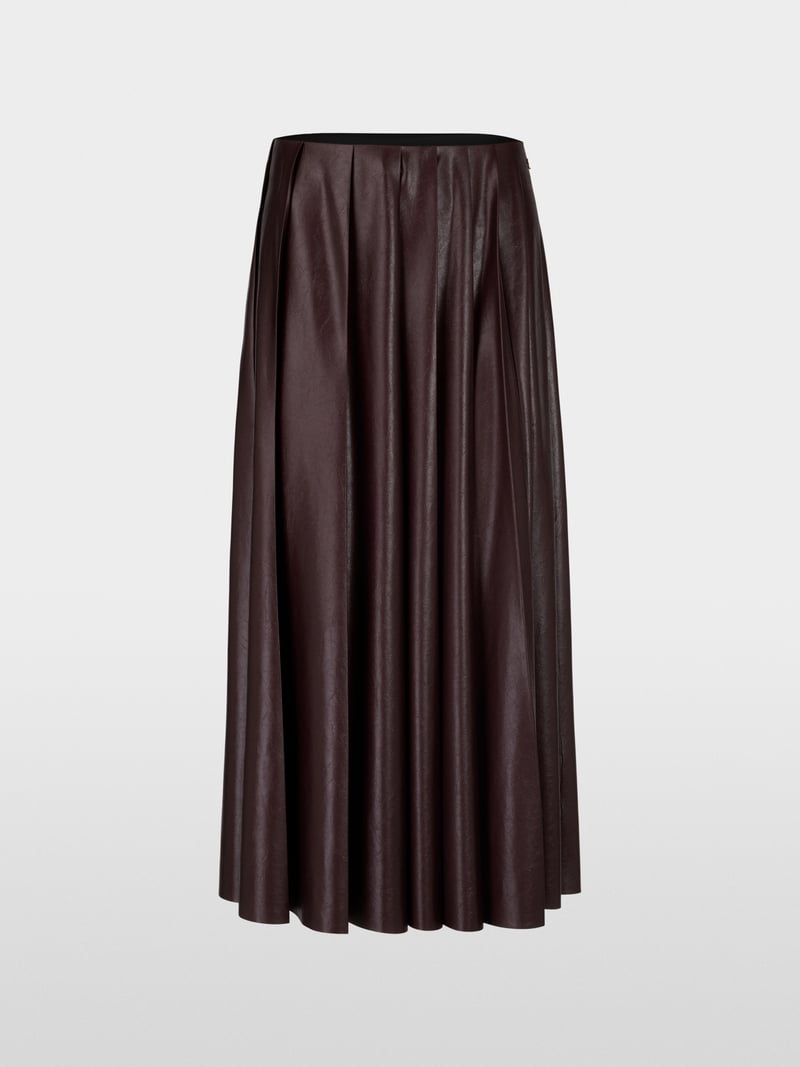 Marc Cain faux leather pleated skirt Zc71.13 w50