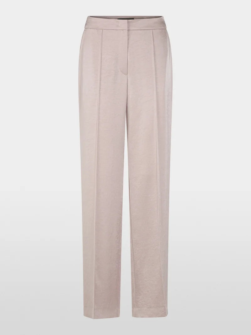 Marc Cain taupe hammered satin trousers ZC81.12 W46