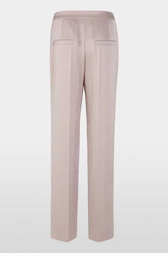 Marc Cain taupe hammered satin trousers ZC81.12 W46