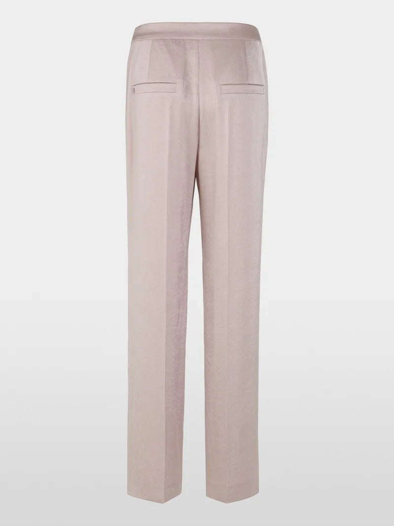 Marc Cain taupe hammered satin trousers ZC81.12 W46