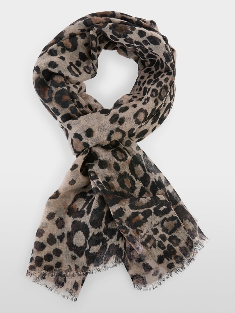 Marc Cain leopard print scarf Zcb4.15 z17
