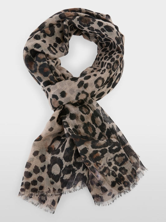 Marc Cain leopard print scarf Zcb4.15 z17