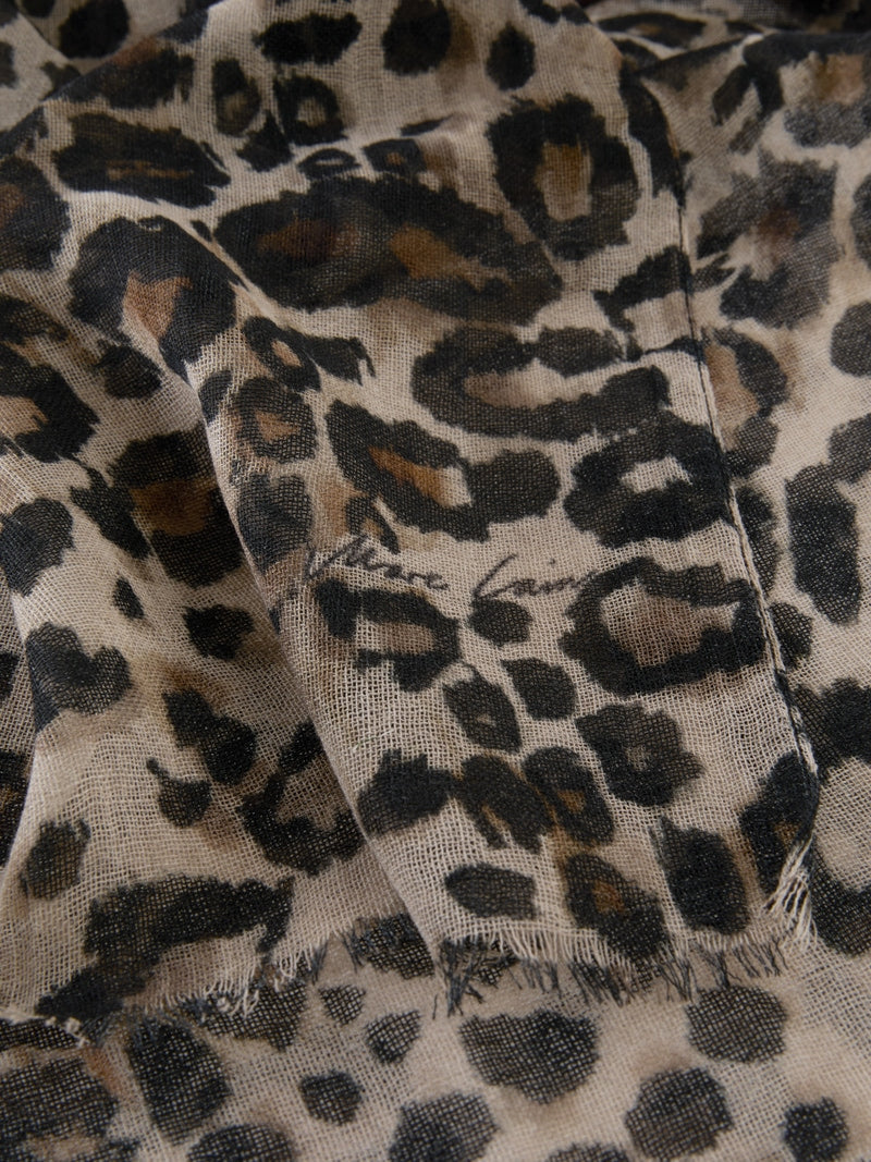 Marc Cain leopard print scarf Zcb4.15 z17
