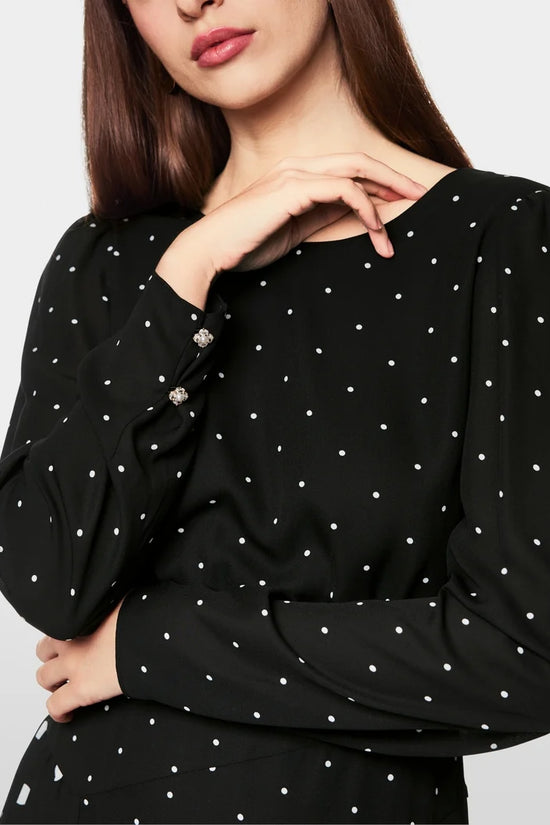 Marc Cain Glam polka dot print dress ZG21.13 W06