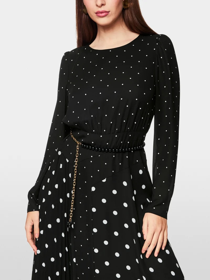 Marc Cain Glam polka dot print dress ZG21.13 W06