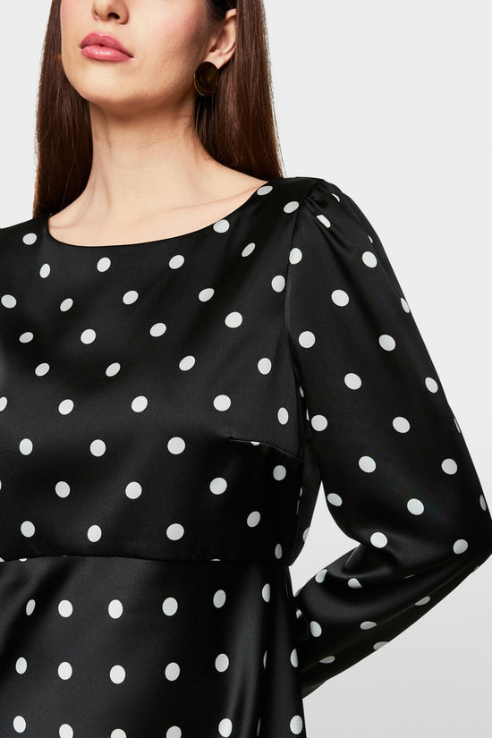 Marc Cain Glam short polka dot dress ZG21.14 W10