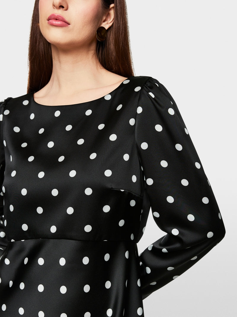 Marc Cain Glam short polka dot dress ZG21.14 W10