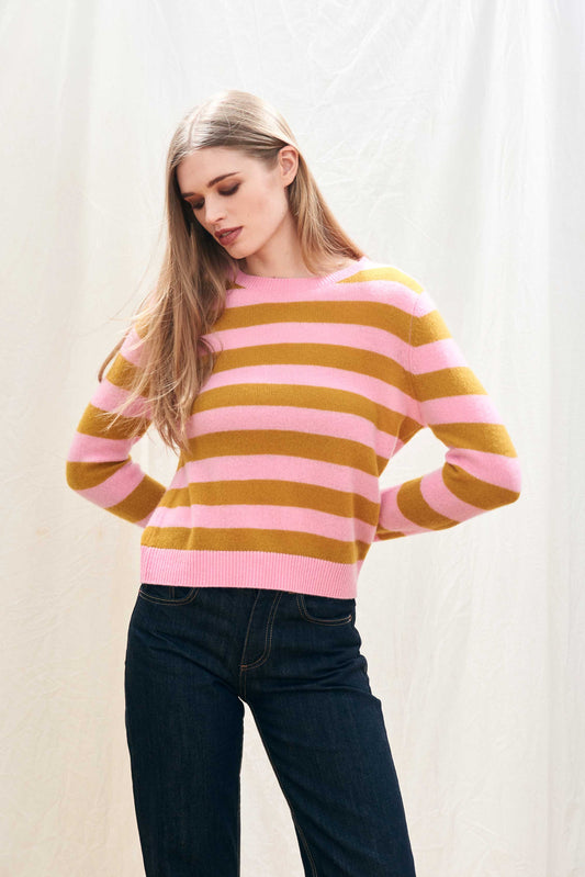 Jumper 1234 stripe crew sweater Znc24 050