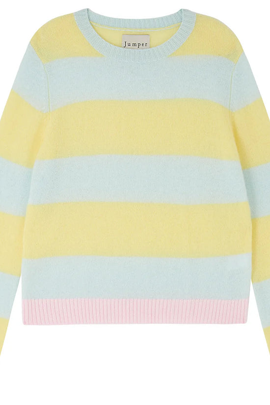 Jumper 1234 contrast stripe crew sweater ZNC25 315