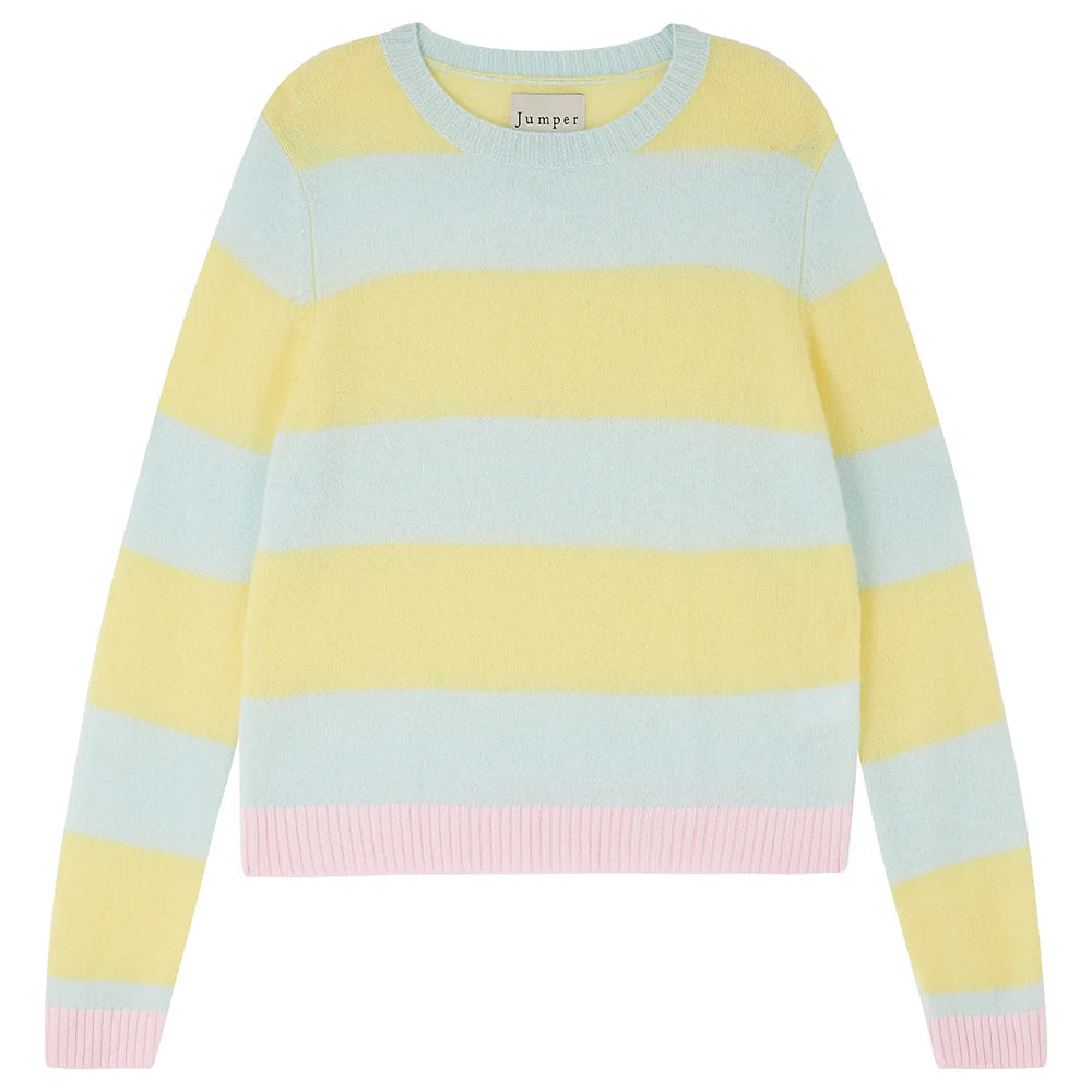 Jumper 1234 contrast stripe crew sweater ZNC25 315