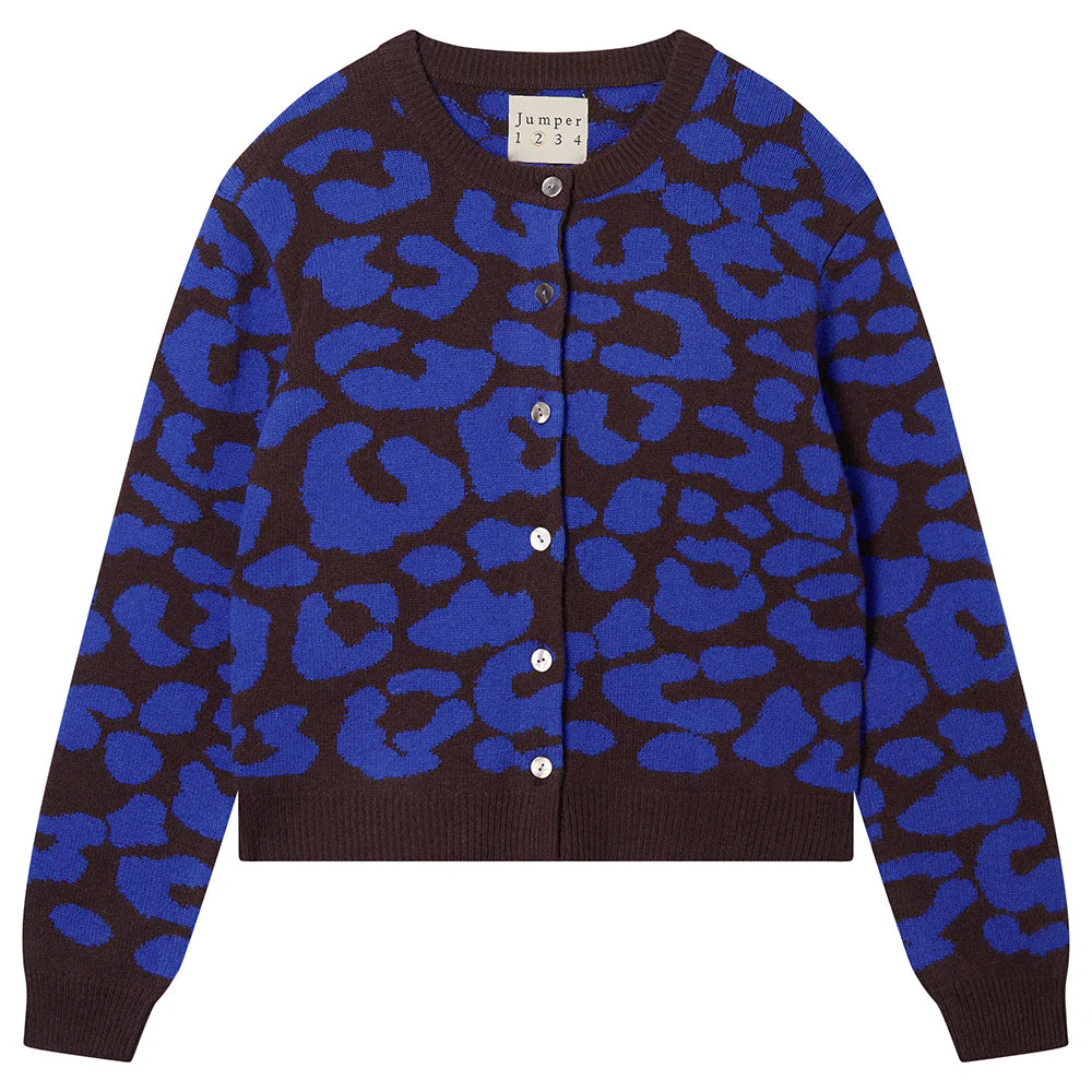 Jumper 1234 Leopard Crew Cardigan Znc25 305