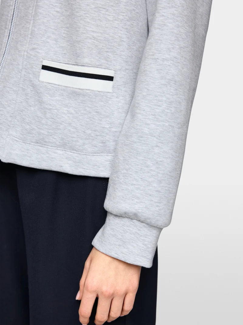 Marc Cain Sports silver sweatshirt jacket ZS31.02 J17