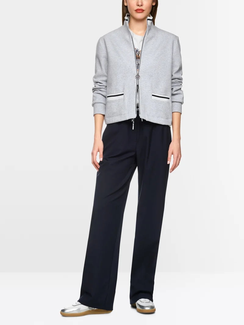 Marc Cain Sports silver sweatshirt jacket ZS31.02 J17