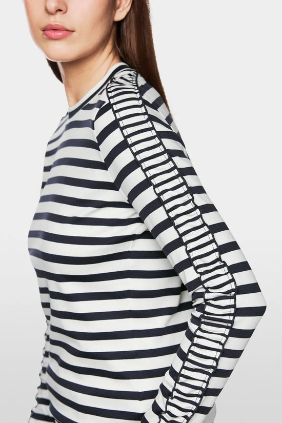 Marc Cain Sport Maritime striped T-shirt ZS48.13 j37-NAVY