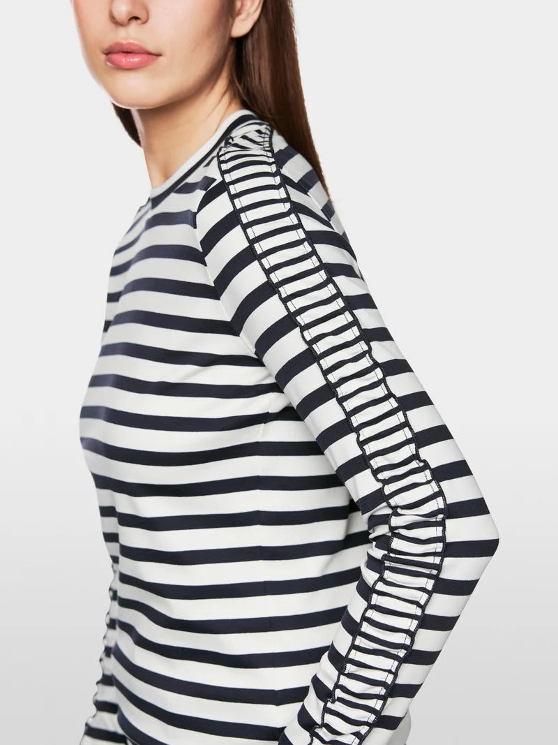 Marc Cain Sport Maritime striped T-shirt ZS48.13 j37-NAVY