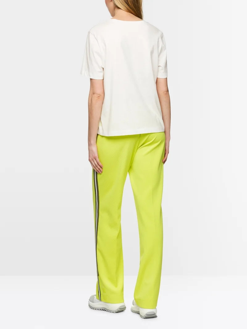Marc Cain Sport T-shirt With Hiking Leopard ZS48.20 J41-OFF WHITE