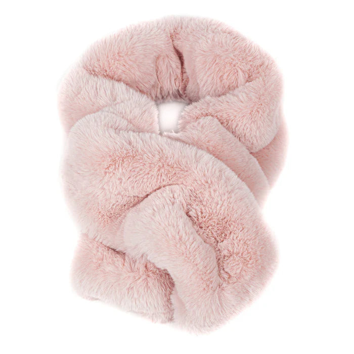 Helen Moore Rose Faux Fur Ruffle Scarf