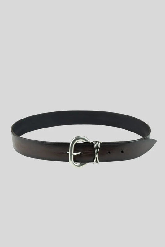 Gavazzeni dark moro leather belt