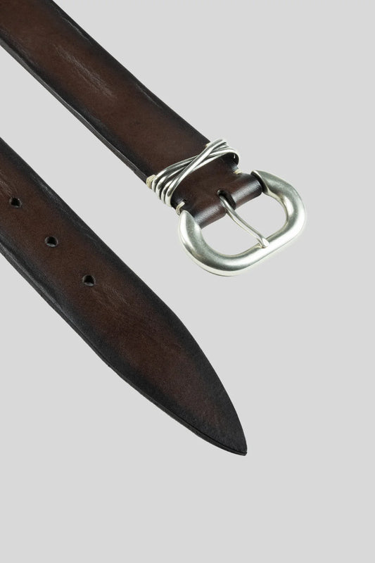 Gavazzeni dark moro leather belt