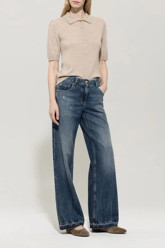 Luisa Cerano cashmere blend polo 128662