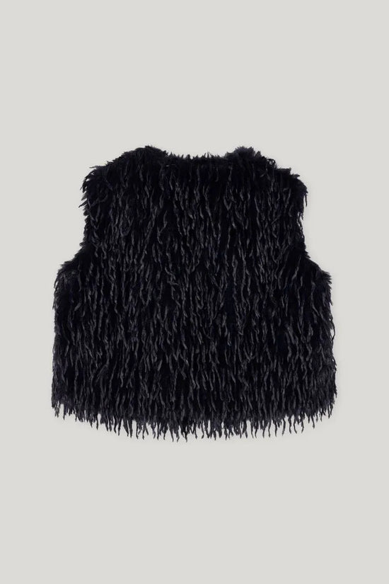 Luisa Cerano feather look gilet