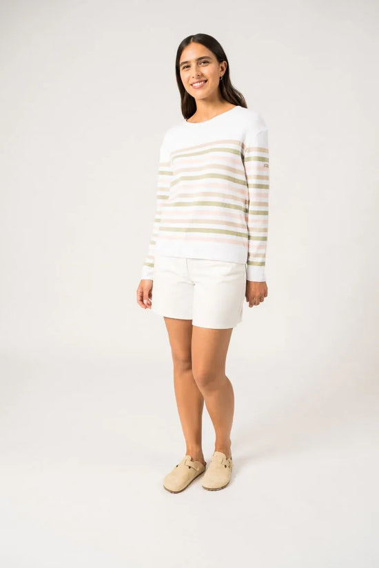 Saint James striped cotton sweater ECRINS 4461