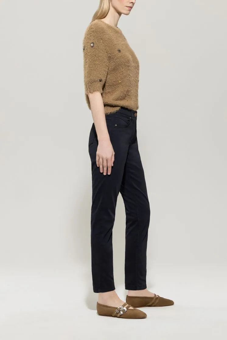 Luisa Cerano high stretch dark blue denim 627600