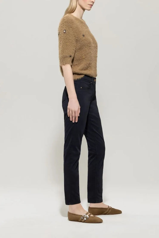 Luisa Cerano high stretch dark blue denim 627600