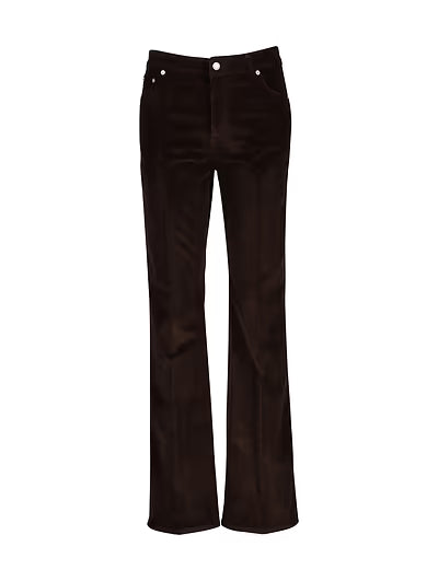 GANT Dark Brown Corduroy Flared 5-Pocket Trousers