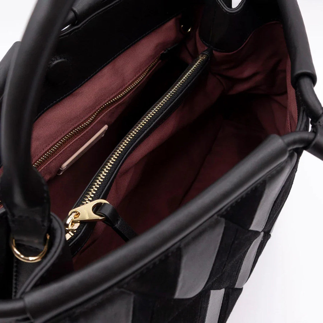 Coccinelle Black Lisbet Suede Tote Bag E1T1H180101