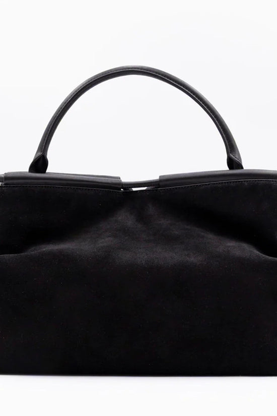 Coccinelle Black Lisbet Suede Tote Bag E1T1H180101