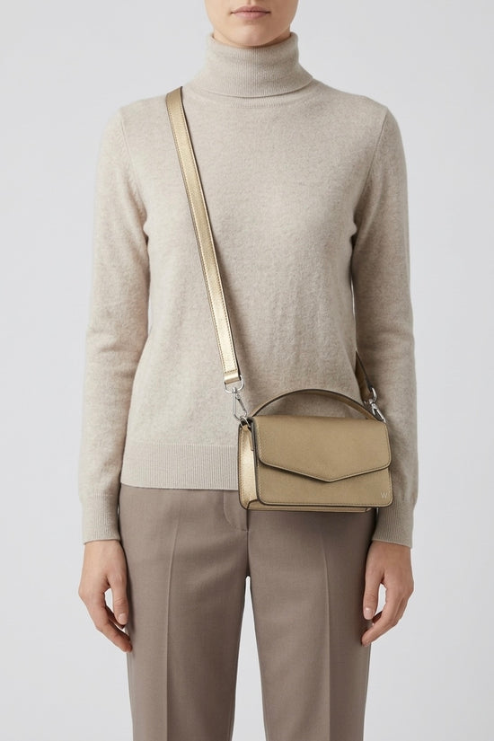 Oakwood Gold Mini Nappa Leather Bag