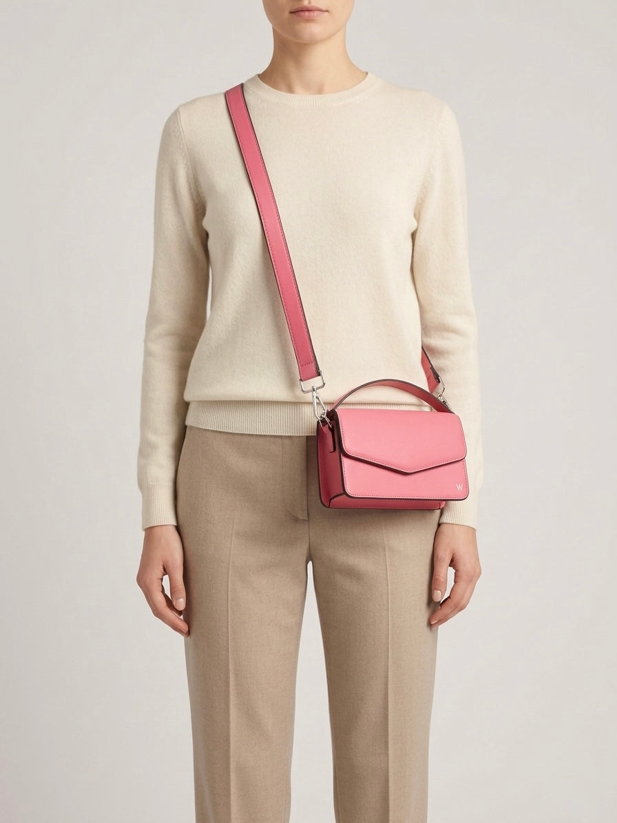 Oakwood Pink Mini Nappa Leather Bag