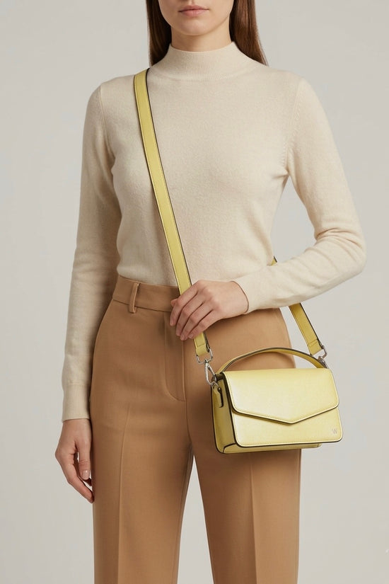 Oakwood Yellow Mini Nappa Leather Bag