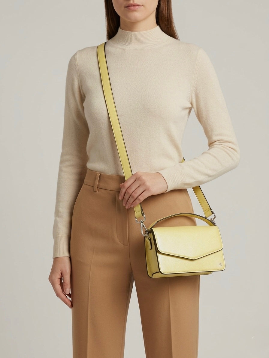 Oakwood Yellow Mini Nappa Leather Bag
