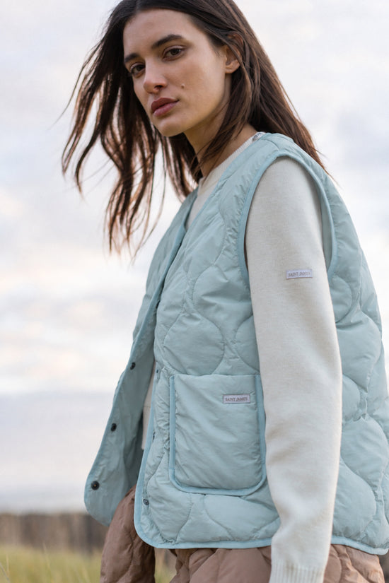 Saint James Celeste Ste Carla Down Gilet