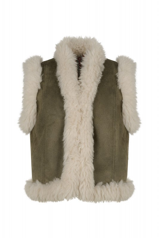 Oakwood faux fur gilet Izia 65116